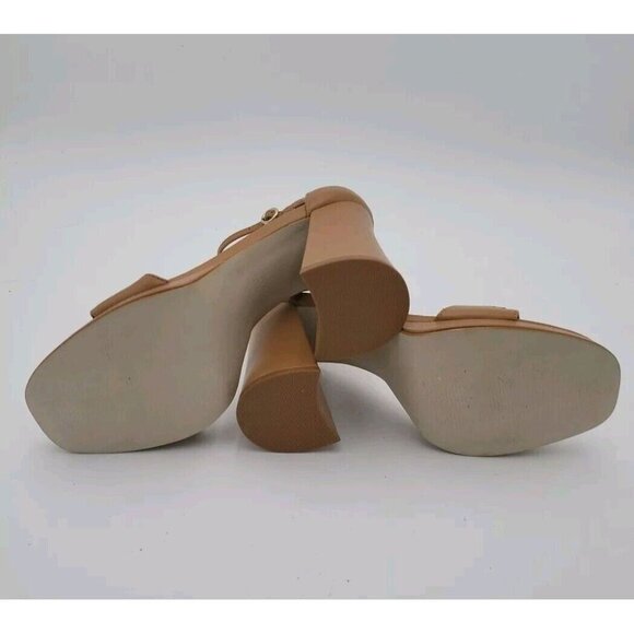 NEW Steve Madden Women's Irenee B Ankle Strap Sandals Brown Gold Size 7.5 M - Picture 7 of 12